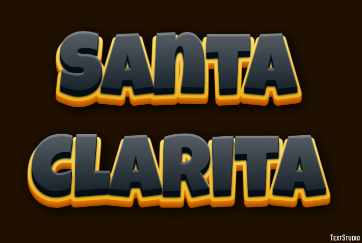 Santa Clarita Effetto testo