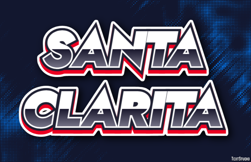 Santa Clarita Effetto testo