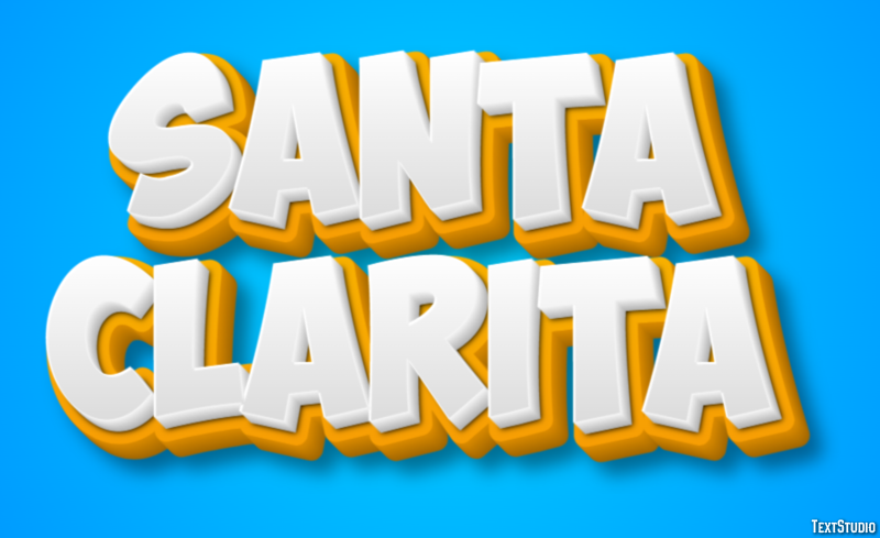 Santa Clarita Effetto testo