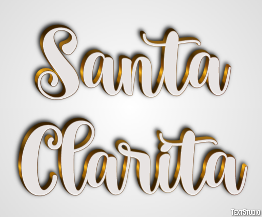 Santa Clarita Efekt tekstowy