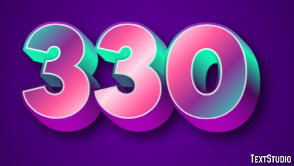 330 Text Effect