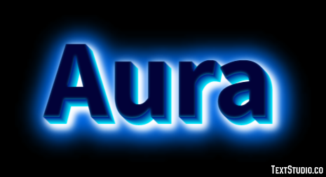 Aura Text effect