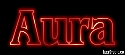 Aura Text effect