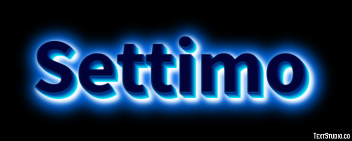 Settimo Efeito de texto