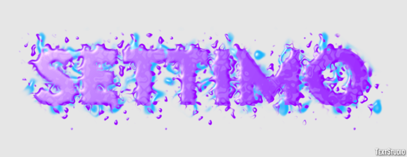 Settimo Efeito de texto