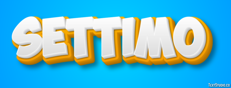Settimo Efeito de texto