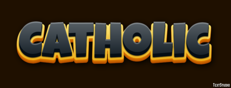 Catholic Text Effect