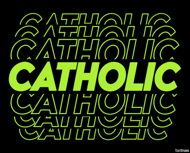 Catholic Tekst Effect