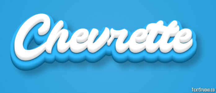 Chevrette Efecto de texto