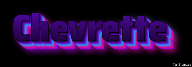 Chevrette Efecto de texto