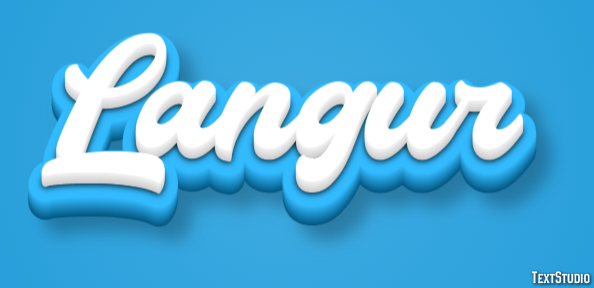 Langur Tekst Effect