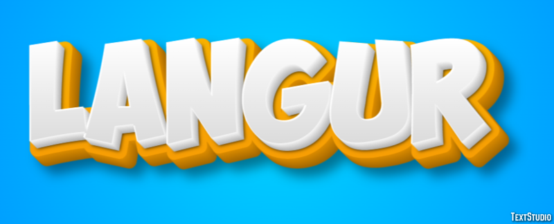 Langur Text Effect