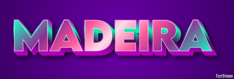 Madeira Efecto de texto