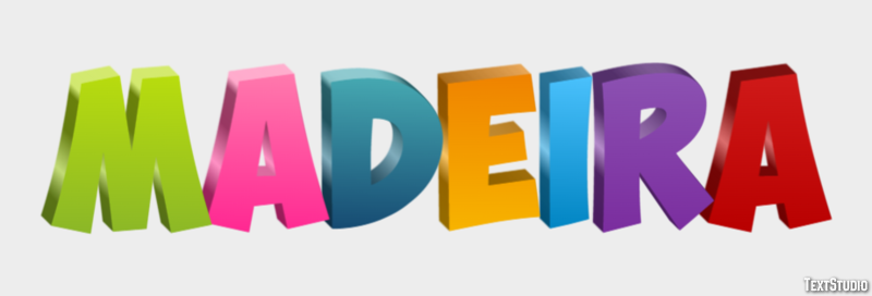 Madeira Efecto de texto