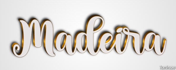 Madeira Efecto de texto