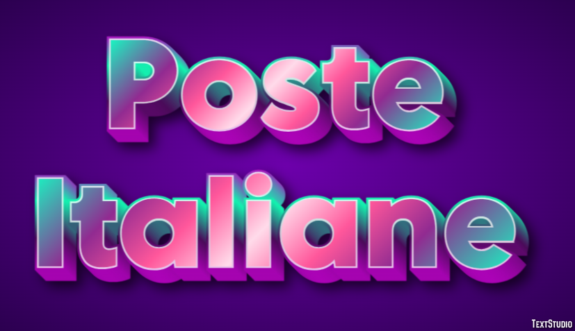 Poste Italiane Efecto de texto