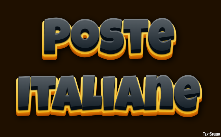 Poste Italiane Efecto de texto