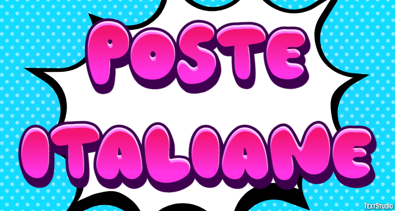 Poste Italiane Efecto de texto