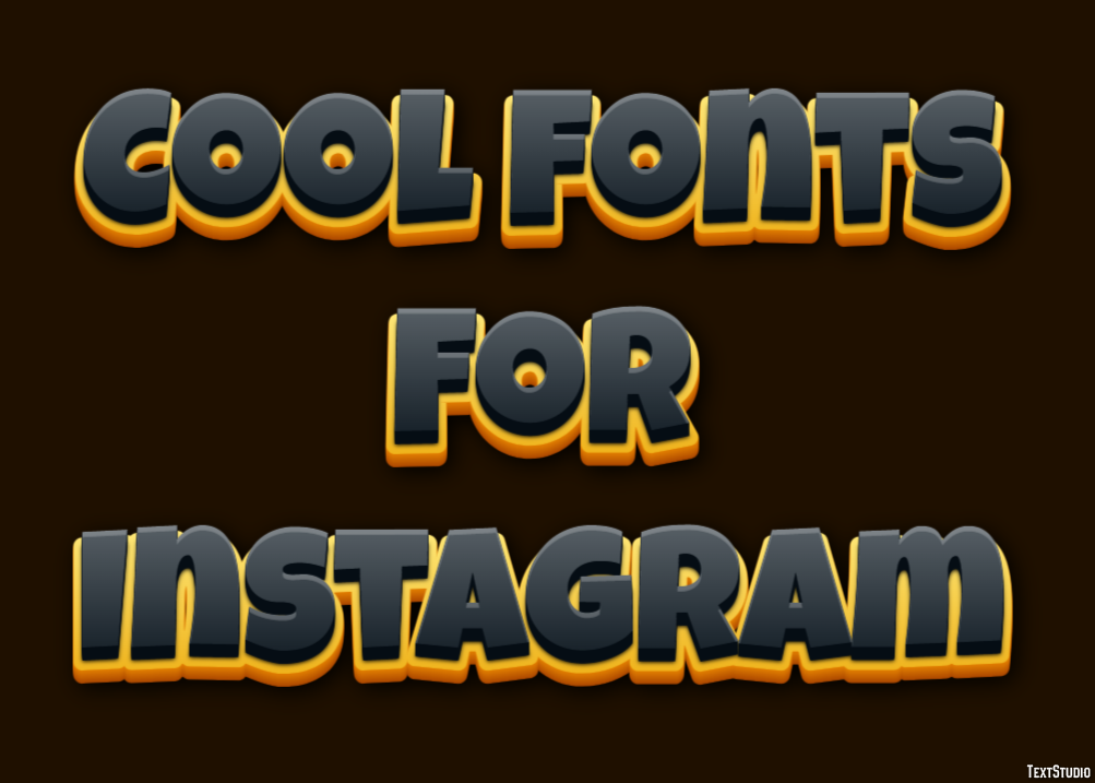 Cool Fonts For Instagram Efeito de texto