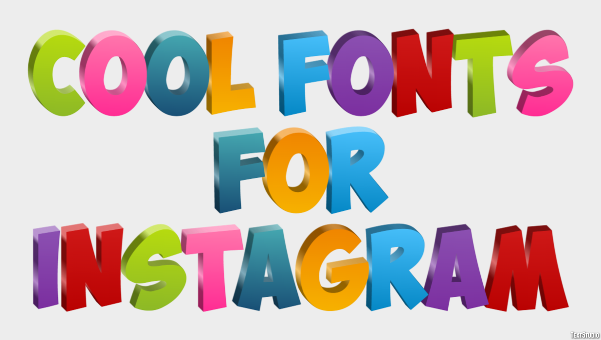 Cool Fonts For Instagram Efeito de texto