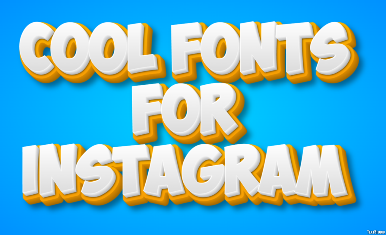Cool Fonts For Instagram Efeito de texto