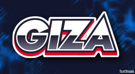 Giza Efeito de texto