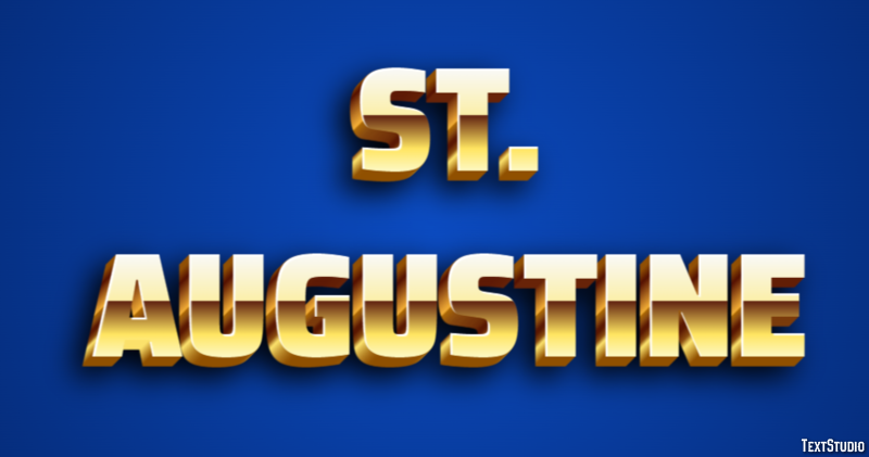 St. Augustine Texteffekt