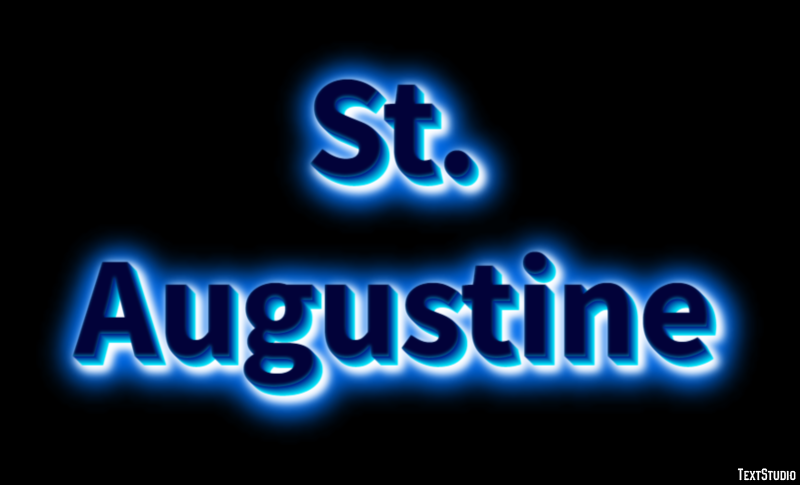 St. Augustine Efeito de texto