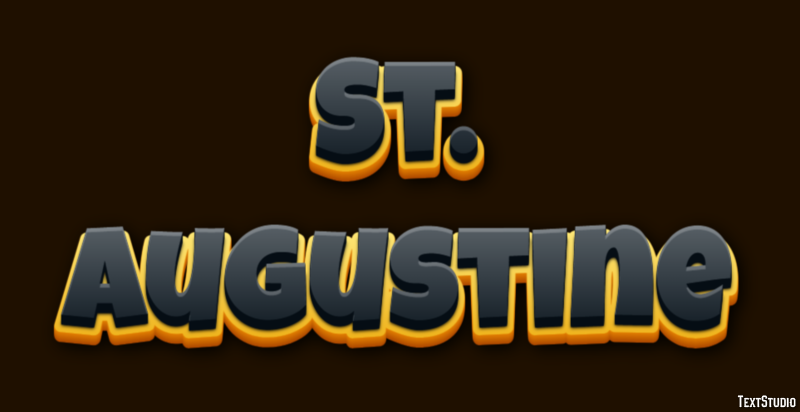 St. Augustine Texteffekt