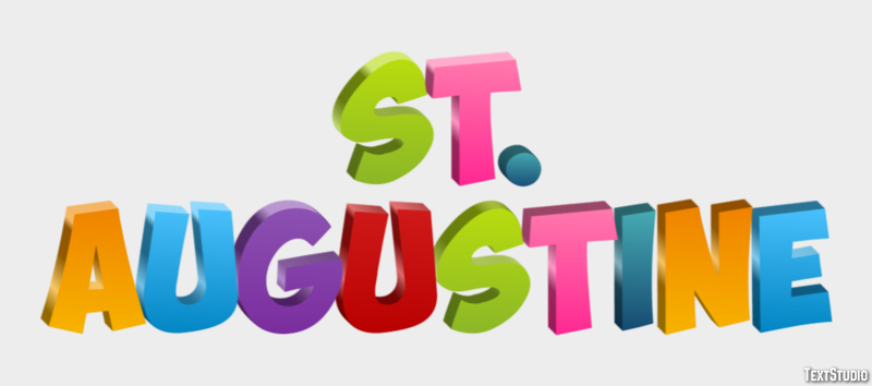 St. Augustine Efeito de texto