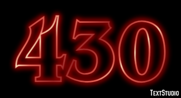 430 Text effect