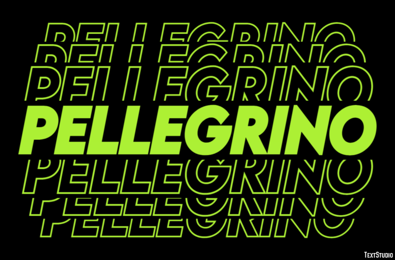 Pellegrino Effetto testo