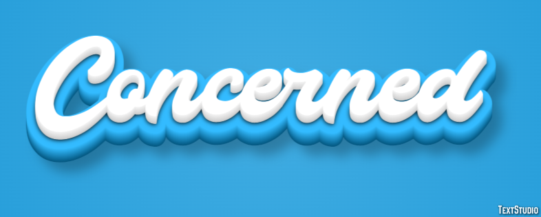 Concerned Text Effect