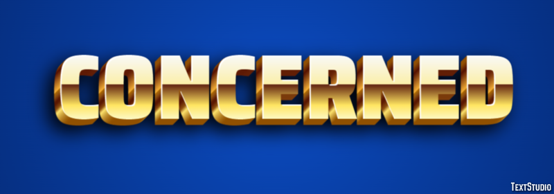 Concerned Text Effect