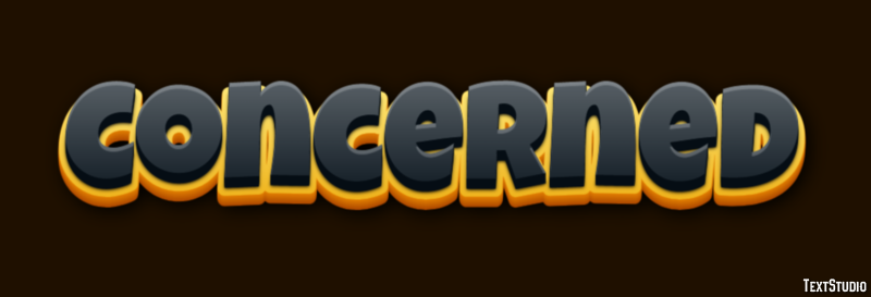 Concerned Text Effect