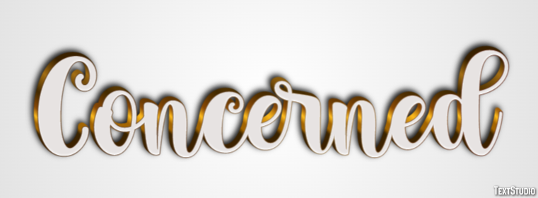 Concerned Text Effect