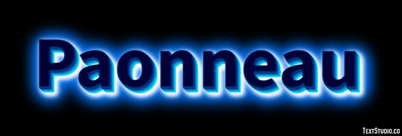 Paonneau Efecto de Texto