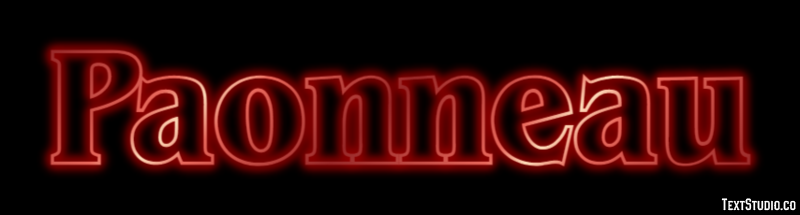 Paonneau Efecto de Texto