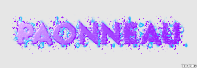 Paonneau Efecto de Texto