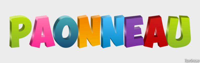 Paonneau Effet de texte