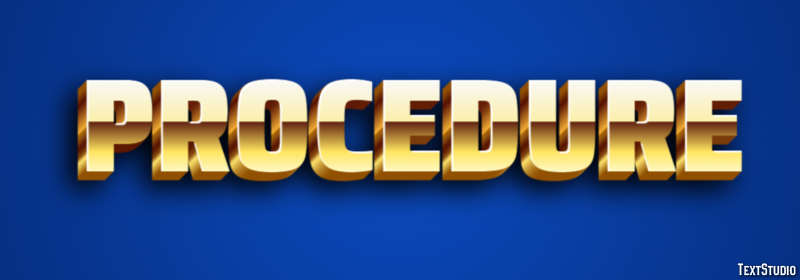 Procedure Text Effect