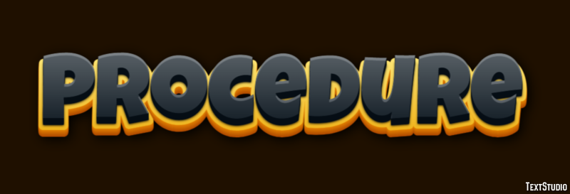 Procedure Text Effect
