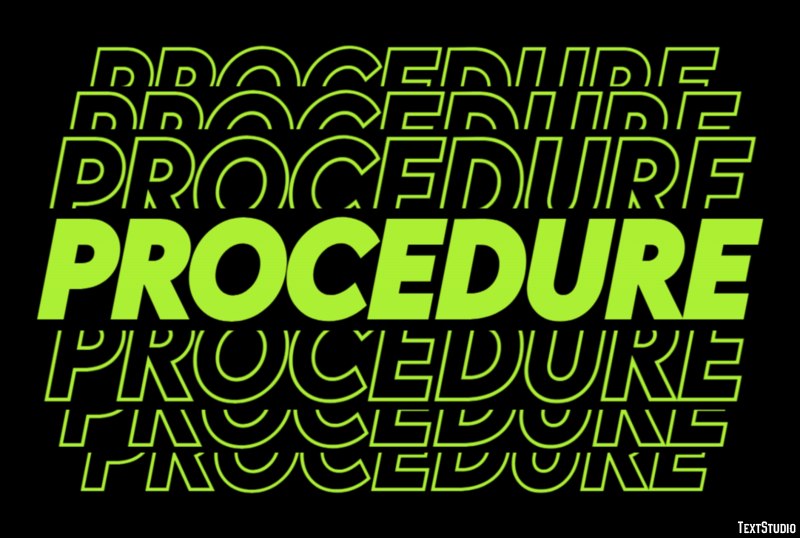 Procedure Text Effect