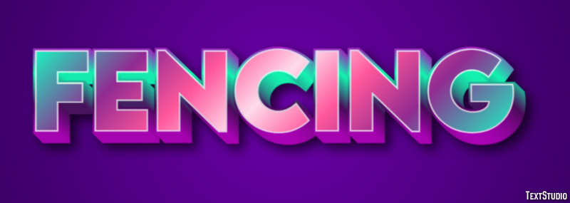 Fencing Text Effect