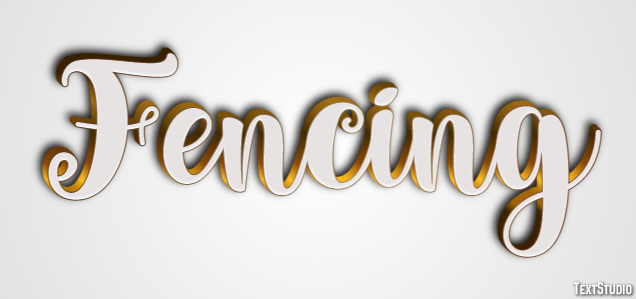 Fencing Text Effect