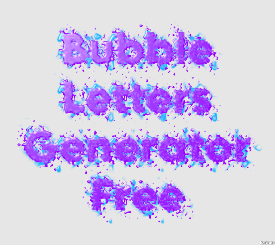 Bubble Letters Generator Free テキスト効果