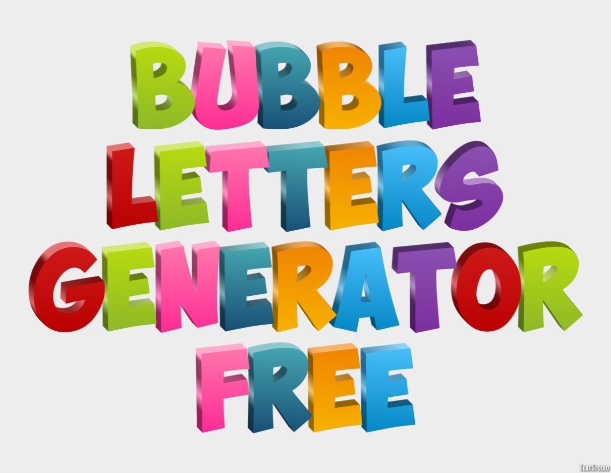 Bubble Letters Generator Free テキスト効果