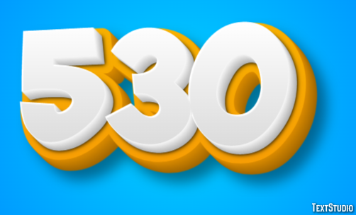 530 Text Effect