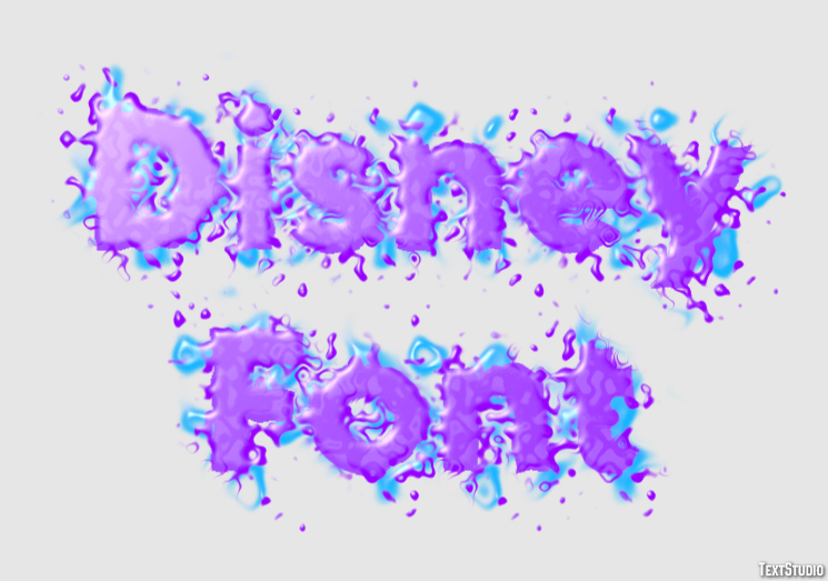 Disney Font Texteffekt