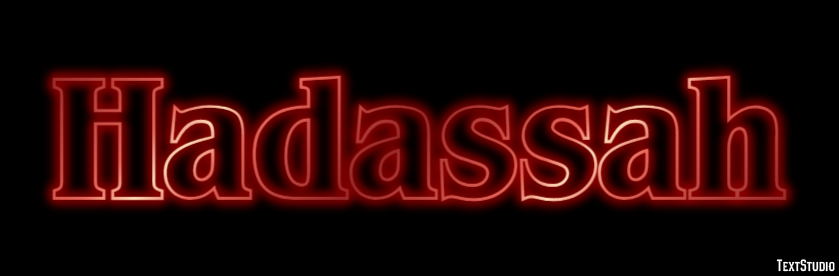 Hadassah Tekst Effect